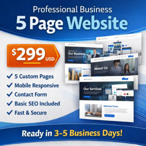 Professional Business 5 Page Website