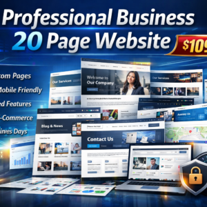 Professional Business 20 Page Website