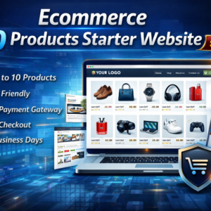 Ecommerce 10 Products Starter Website