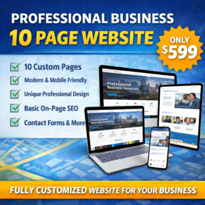 Professional Business 10 Page Website