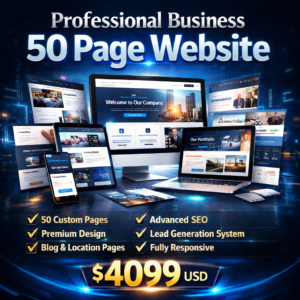 Professional Business 50 Page Website
