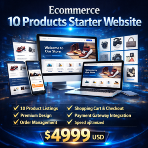 Ecommerce 10 Products Starter Website