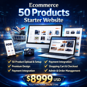 Ecommerce 50 Products Starter Website